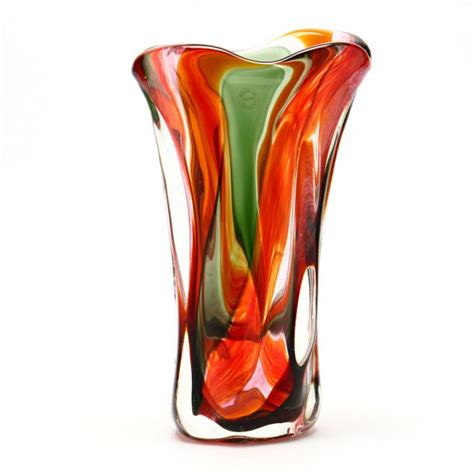 Signed Murano Art Glass Vase Lot 1072 Modern Art And Designaug 15 2018 6 00pm