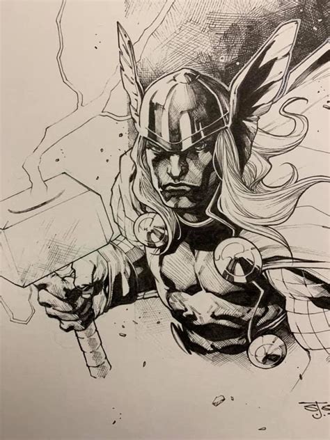 Thor By Stephen Segovia Comic Book Style Art Inspiration Thor