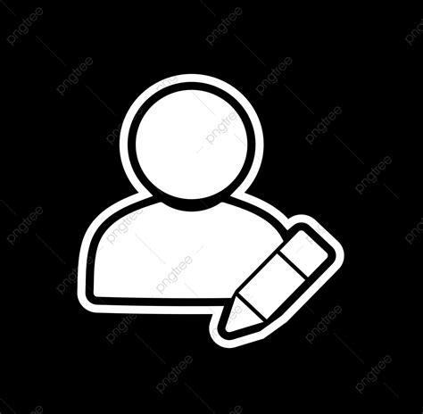 Editable Clipart Vector Edit Profile Icon Trendy Style Isolated