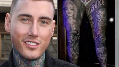 Jeremy Mcconnell Grabs Penis As He Shows Off Entire Leg Tattoos