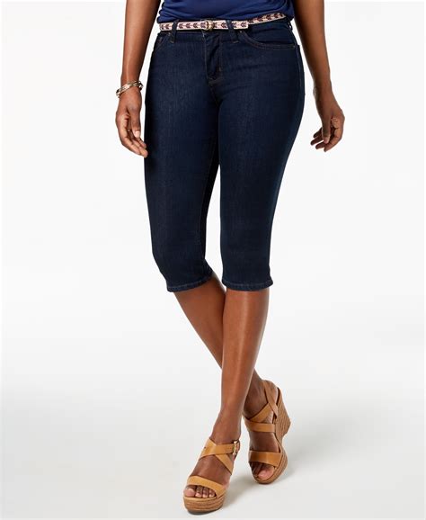 Lee Platinum Stretch Denim Capri Jeans Petite P Walmart Com