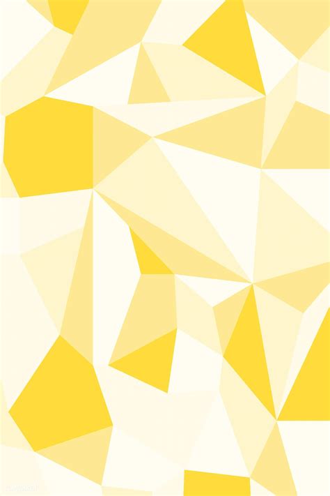 Yellow Geometric Patterned Background Free Image By