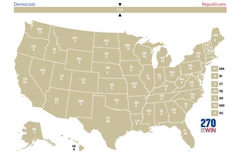 Blank 2024 Electoral Map 270towin
