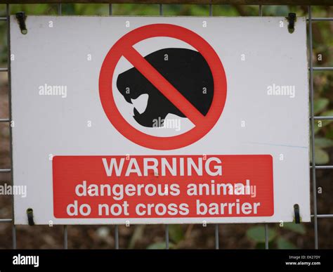Zoo Warning Signs