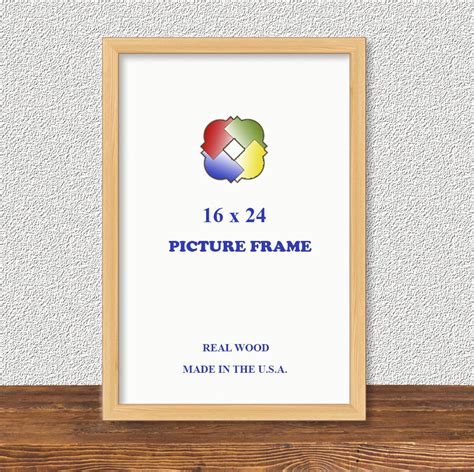 16x24 Frame Picture Frame 16x24 Unfinished Wood Frame 16x24 Etsy