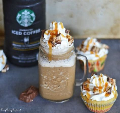 Diy Starbucks Iced Caramel Snickers Frappuccino Coffee Recipes