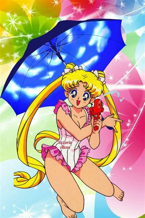 Sailor Moon Serena In Swimsuit Sailor Moon Manga Sailor Moon Sailor