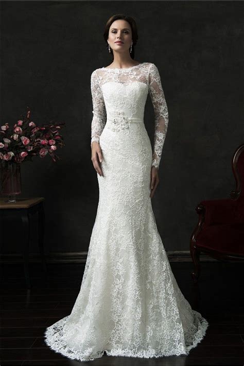 Black long sleeves cocktail dress. Mermaid Deep V Back Long Sleeve Vintage Lace Wedding Dress ...