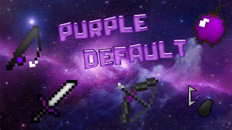 Minecraft Pvp Texture Pack Purple Default Edit Youtube