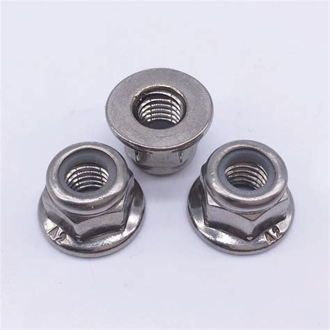 M8 Hex Lock Nut Flange Nuts Stainless 100 Pcs In Nuts From Home