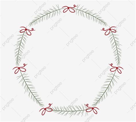 Christmas Wreath Bow Vector Design Images Red Bow Wreath Illustration
