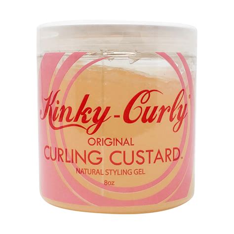 Kinky Curly Original Curling Custard Natural Styling Gel Oz