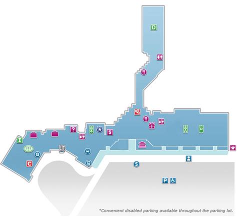 Orlando Melbourne Airport Map Mlb Printable Terminal Maps Shops