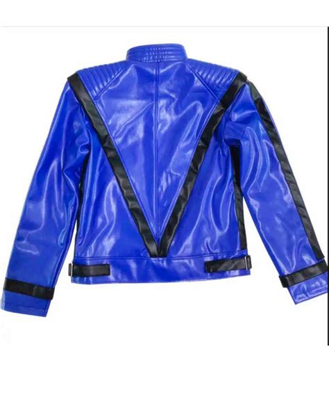 Striped Michael Jackson Blue Thriller Jacket Jackets Masters