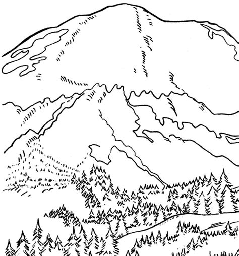 Rocky Mountain Coloring Pages At Free Printable