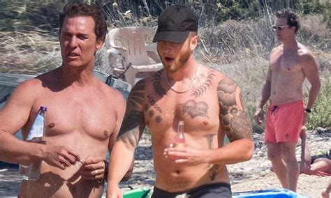 Matthew Mcconaughey And Tom Hanks Son Chet Go Shirtless As They Hit