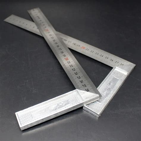 305060cm Steel Ruler 90 Degree Angle Metric Rulers Supplies