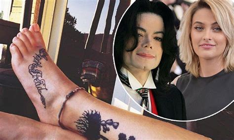 Paris Jackson Honors Late Father Michael With Applehead Tattoo Paris
