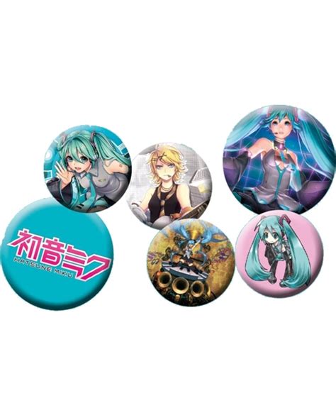 Buy Merchandise Hatsune Miku 6 Piece Badge Button Pin Pack Estarland