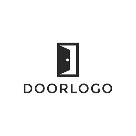 Premium Vector Simple Door Logo Design Template