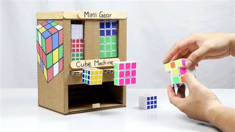 Draw a cube in 3d How to Make CUBE Machine from Cardboard - YouTube