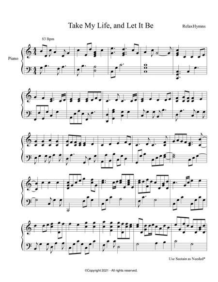 Piano Take My Life And Let It Be Piano Hymns Sheet Music Pdf By Hymnsify Digital Sheet