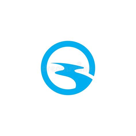 River Logo Template Vector Symbol Stock Illustration Illustration Of