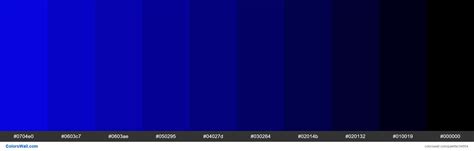 Shades Xkcd Color Primary Blue 0804f9 Hex Colors Palette Colorswall