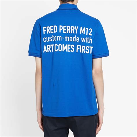Fred Perry X Art Comes First Embroidered Polo Regal End