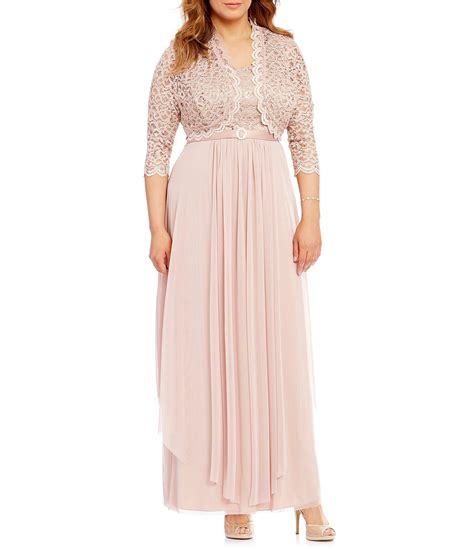 From the university of connecticut. R & m richards R&m Richards Plus Sequined Lace 2-piece ...