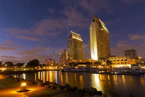 Downtown San Diego California Usa At Dawn Stock Photo Image Of Pier