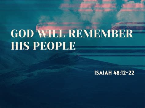 God Will Remember His People Faithlife Sermons