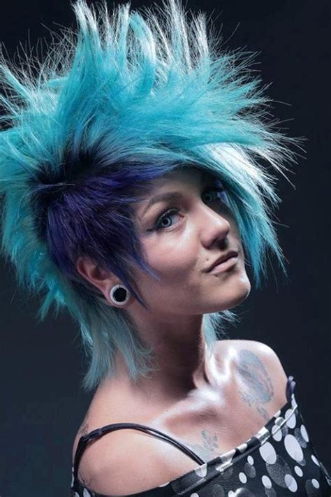 blue hair love punk hair edgy hair blue hair