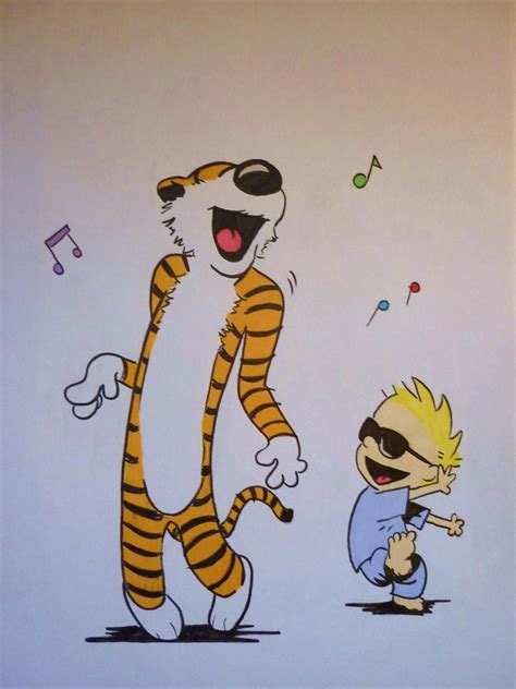 Calvin And Hobbes Dancing By 666 Shinigami On Deviantart