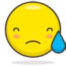 Downcast Face With Sweat Icon In Noto Emoji Smileys