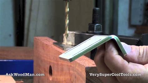 Sharpening A Small Drill Bit With A Plywood Jig Youtube
