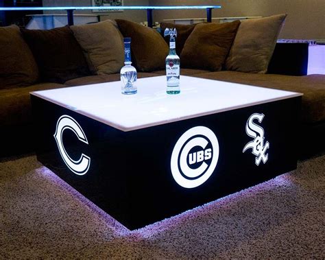 We can also send you out a swatch Cubix Series - 44" x 44" LED Lighted Coffee Table | Lounge ...