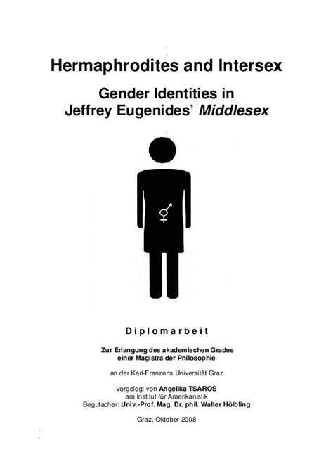 Pdf Hermaphrodites And Intersex Gender Identities In Jeffrey