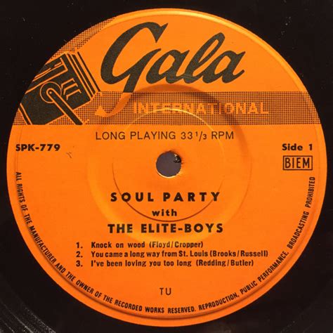 The Elite Boys Soul Party With The Elite Boys Vinyl Discogs
