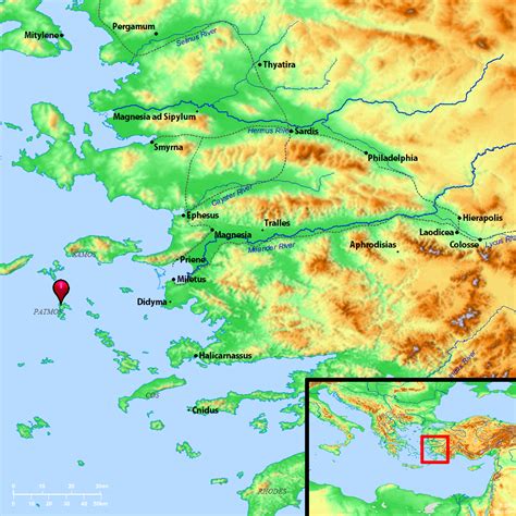 Bible Map Patmos