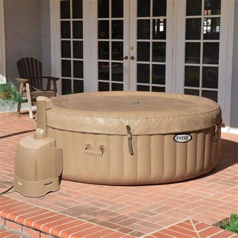 Intex 4 Person 120 Jet Round Inflatable Hot Tub In The Hot Tubs And Spas