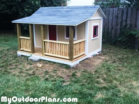 diy kids playhouse myoutdoorplans  woodworking