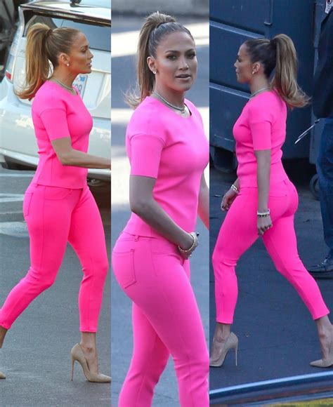 Hot Or Not Jennifer Lopez At American Idol Taping In Hot Wildflower Pink Jeans And J Brand