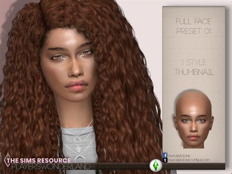 The Sims Resource Full Face Preset