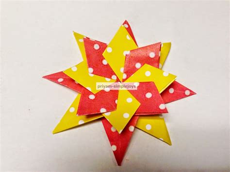 8 Point Origami Star Origami Stars Origami Patterns Origami