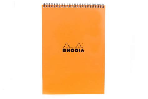 rhodia no 18 top wirebound a4 notepad orange lined