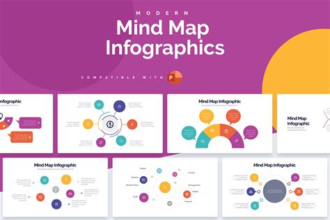 Mind Map Powerpoint Infographics Powerpoint Templates ~ Creative Market