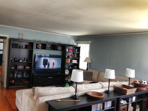 Sherwin williams creamy paint color and home decor. Living room Entertainment Center Angle 3 Black/Brown ...