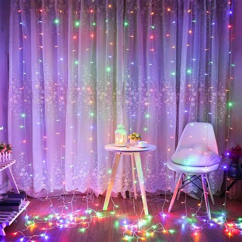 Nk Curtain String Lights Ip44 Waterproof Christmas Lights For Trees