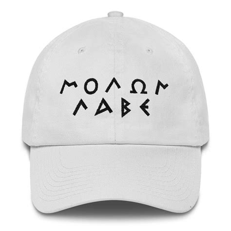 Molon Labe Hat Embroidered Cotton Cap Molon Labe Greek Letter Etsy